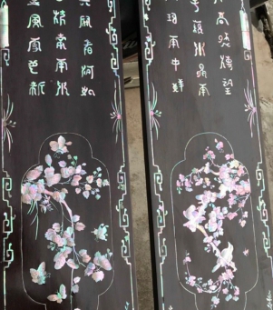 Tủ thờ gỗ với Cẩn ốc Xà Cừ
