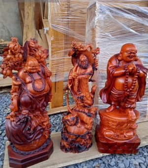 Tượng gỗ ông địa 01