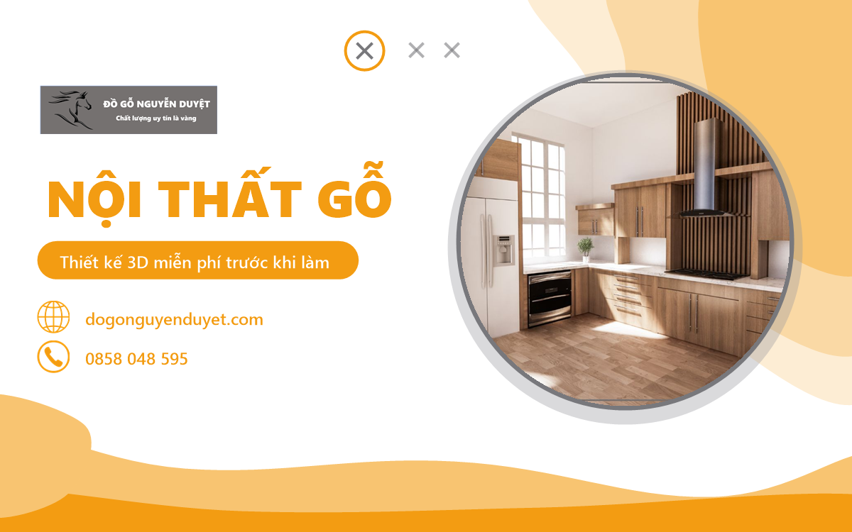 nội thất gỗ uy tín tại HCM - tủ bếp gỗ